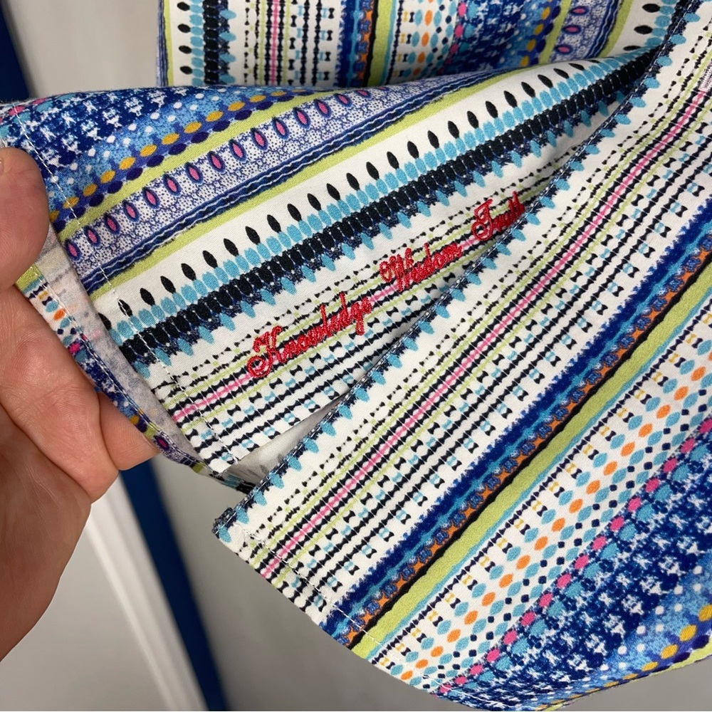 Robert Graham Men's Button Shirt Multicolor Striped Size Large - Picture 10 of 15